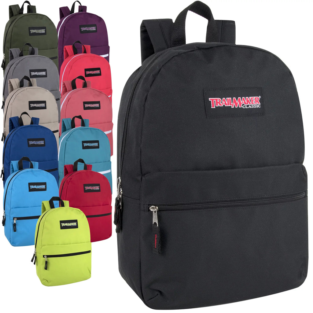 17" 24 Pack Unisex Classic Backpacks Y667