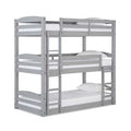 Gray Triple Floor Wood Bunk Bed F988420