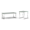 Glass Top 2-Piece Coffee Table Set A158
