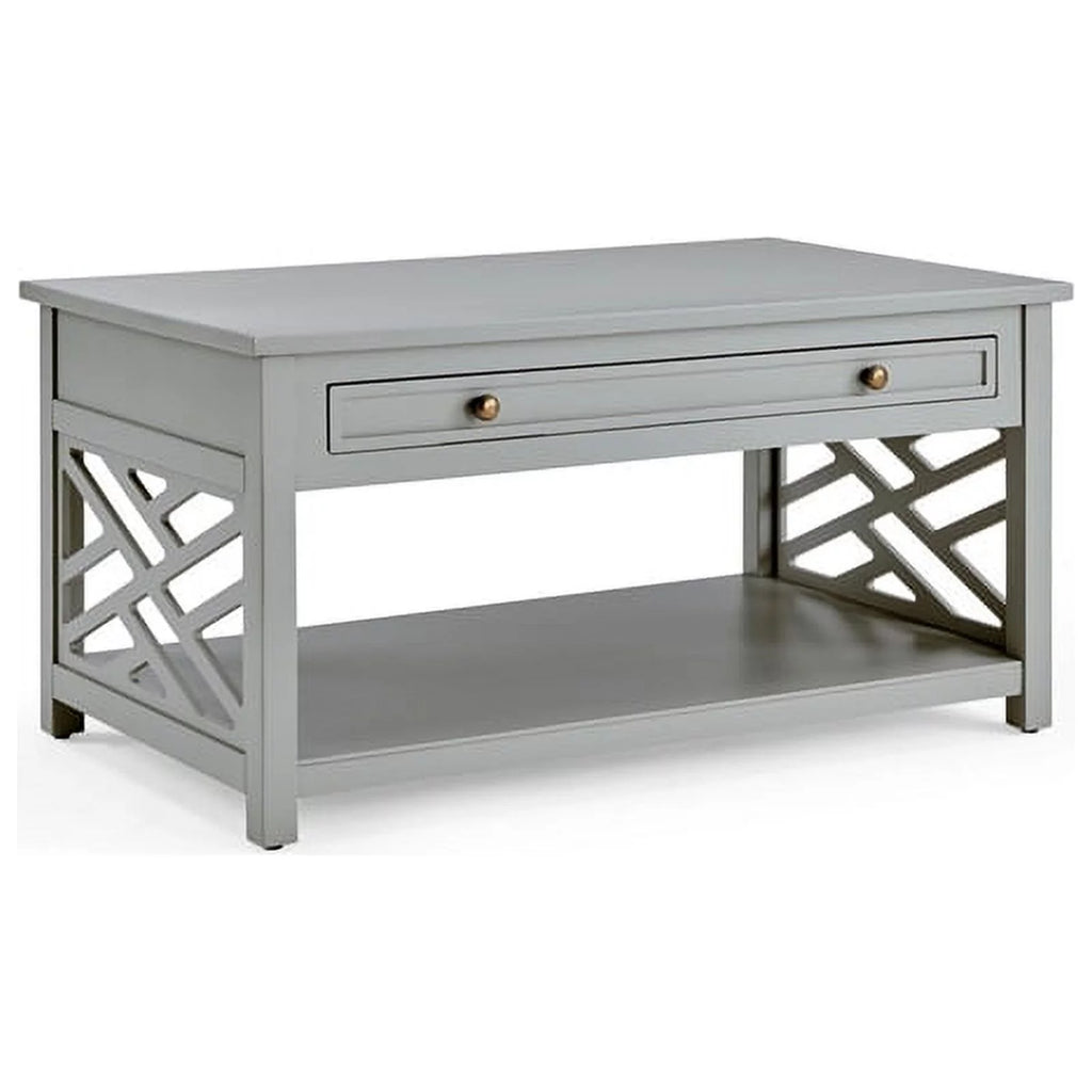 Gray Wood Coffee Table and Two End Tables Set of 3 R696
