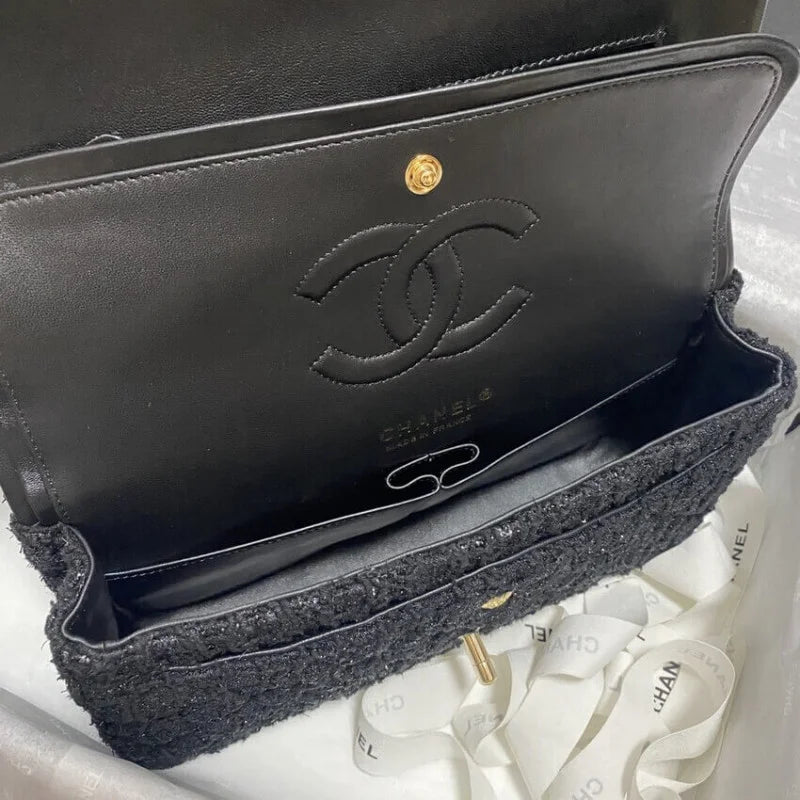Black Tweed Bag H995