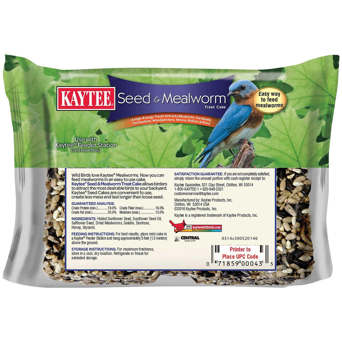 Seed & Mealworm Cake W3130