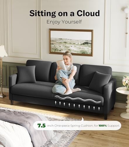 83" Beige Teddy Fleece Loveseat Sofa B588