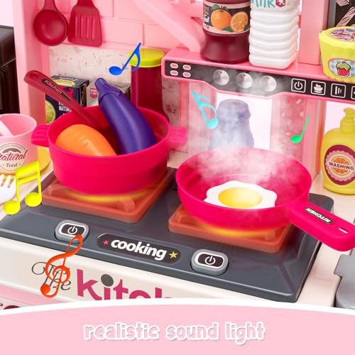 Pink 53 Pc Kids Kitchen Playset Z3291