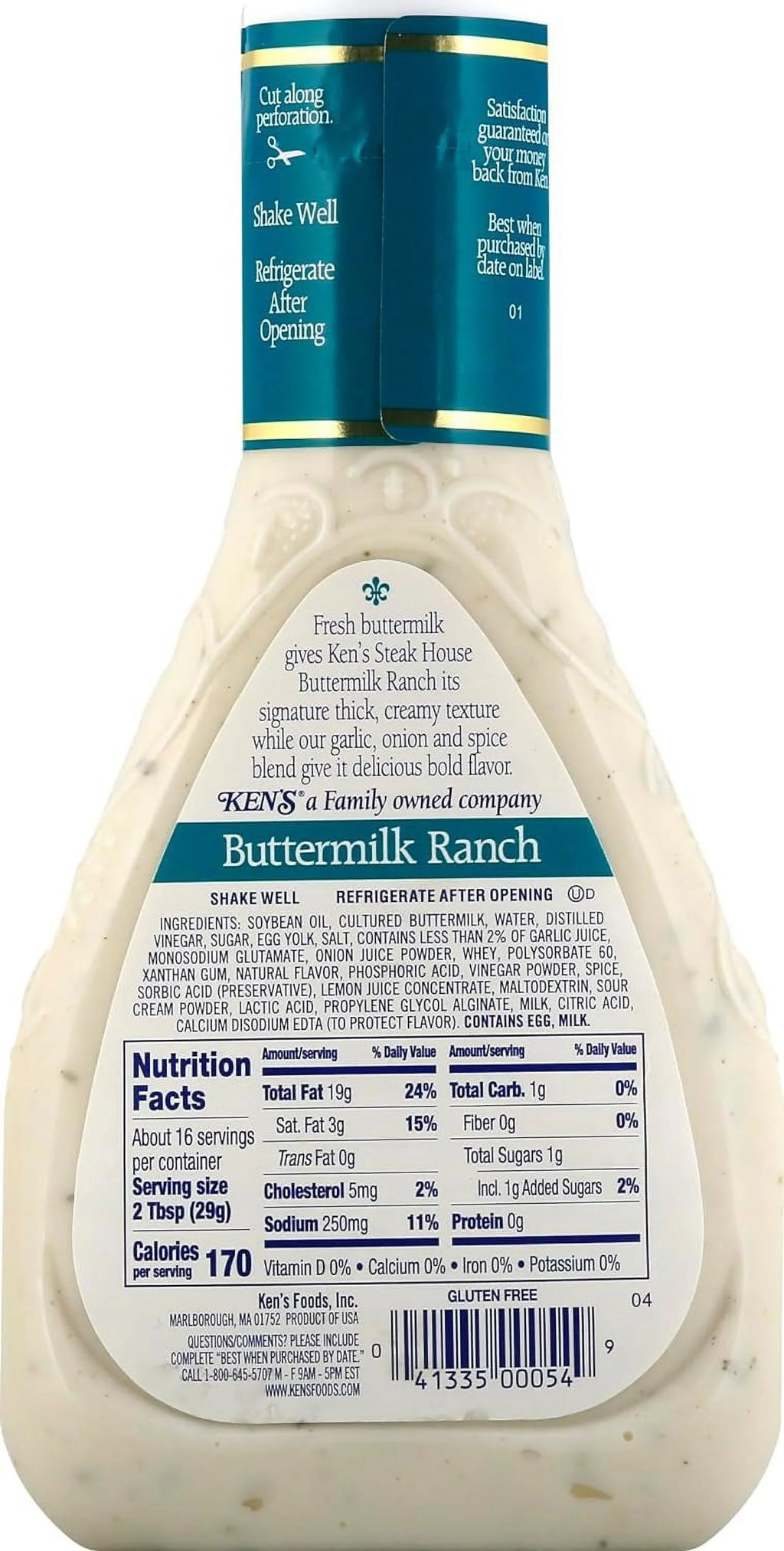 Buttermilk Ranch Dressing 16 Oz Pack Of 3 D759244