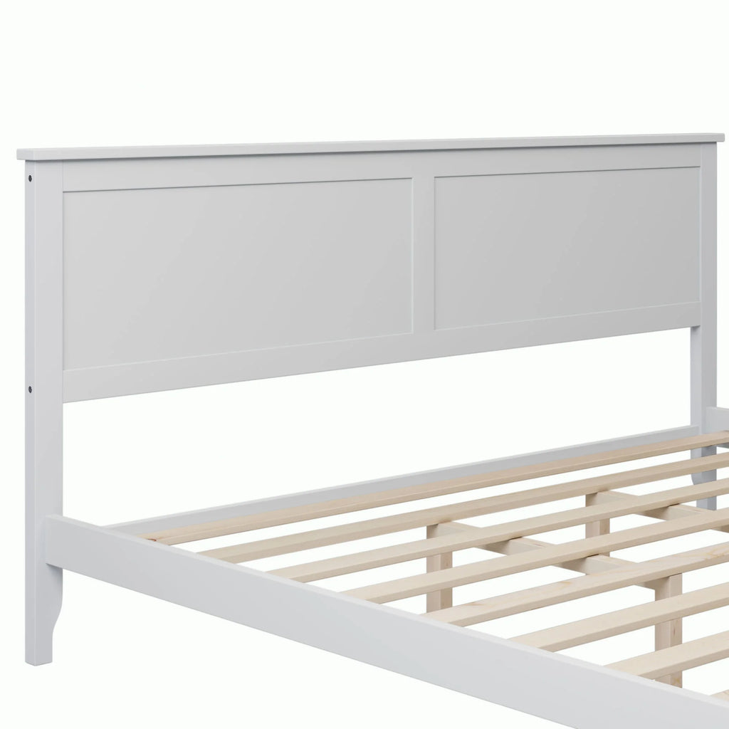 Solid Wood King Platform Bed S999