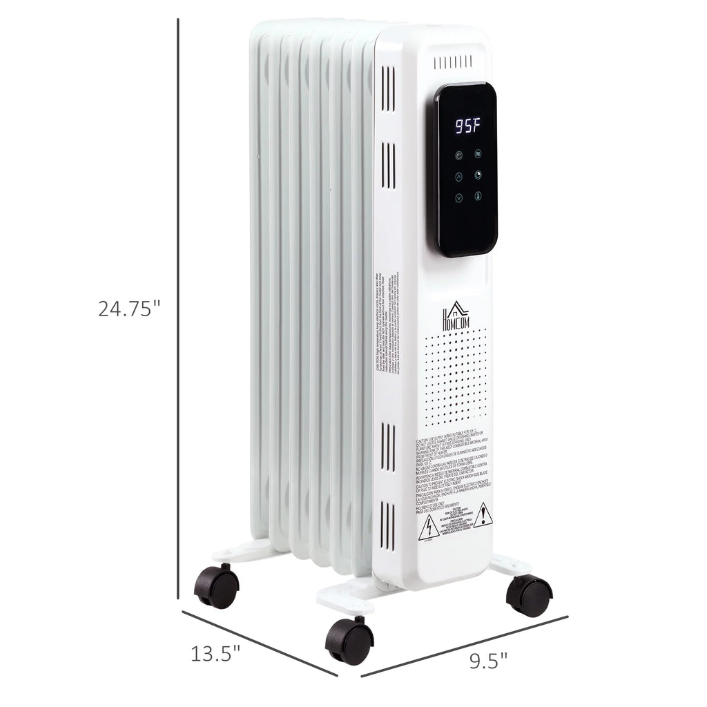 White 1500 W Electric Space Heater with 3 Modes and Timer L913061