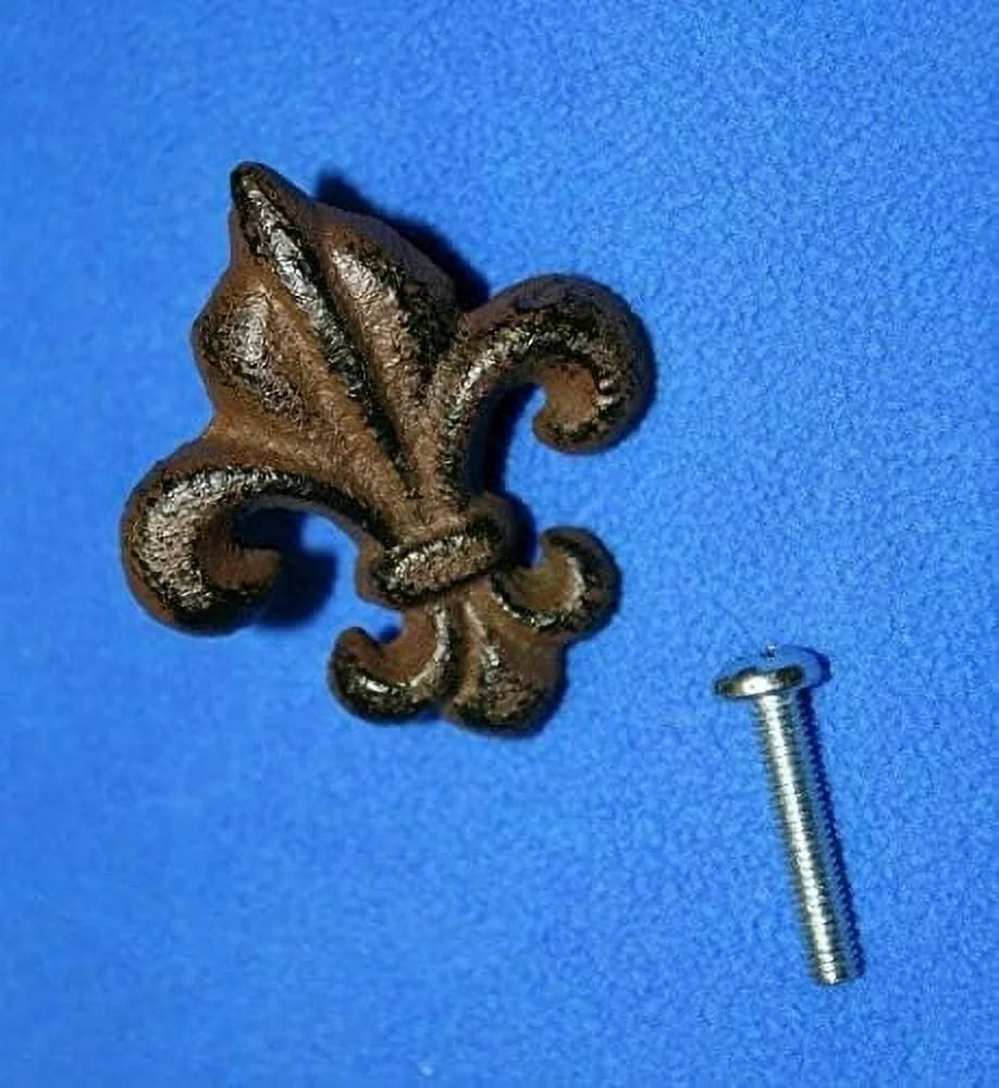 Cast Iron Fleur De Lis Cabinet Knobs, Pack Of 30, 2" C6841