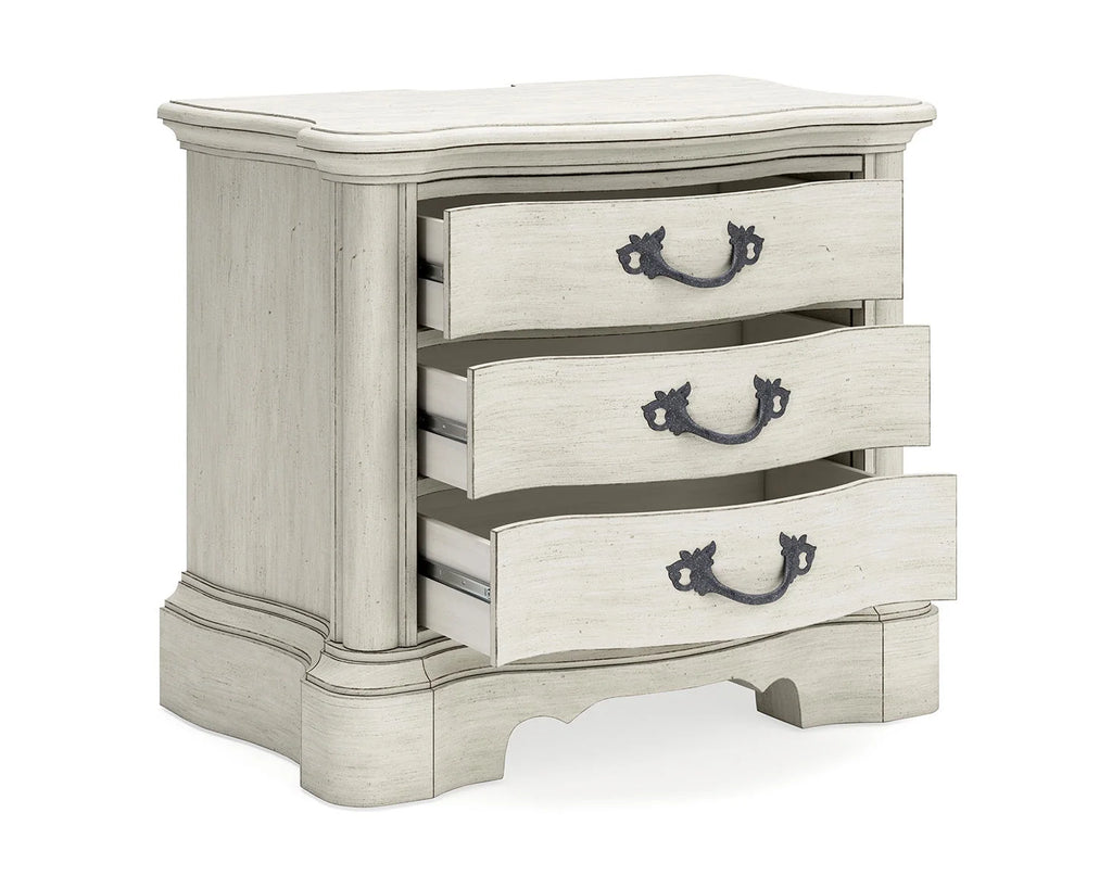 Antique White 3 Drawer Nightstand G315725