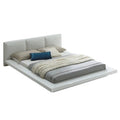 Queen Size Wood Bed with Padded Headboard T1817