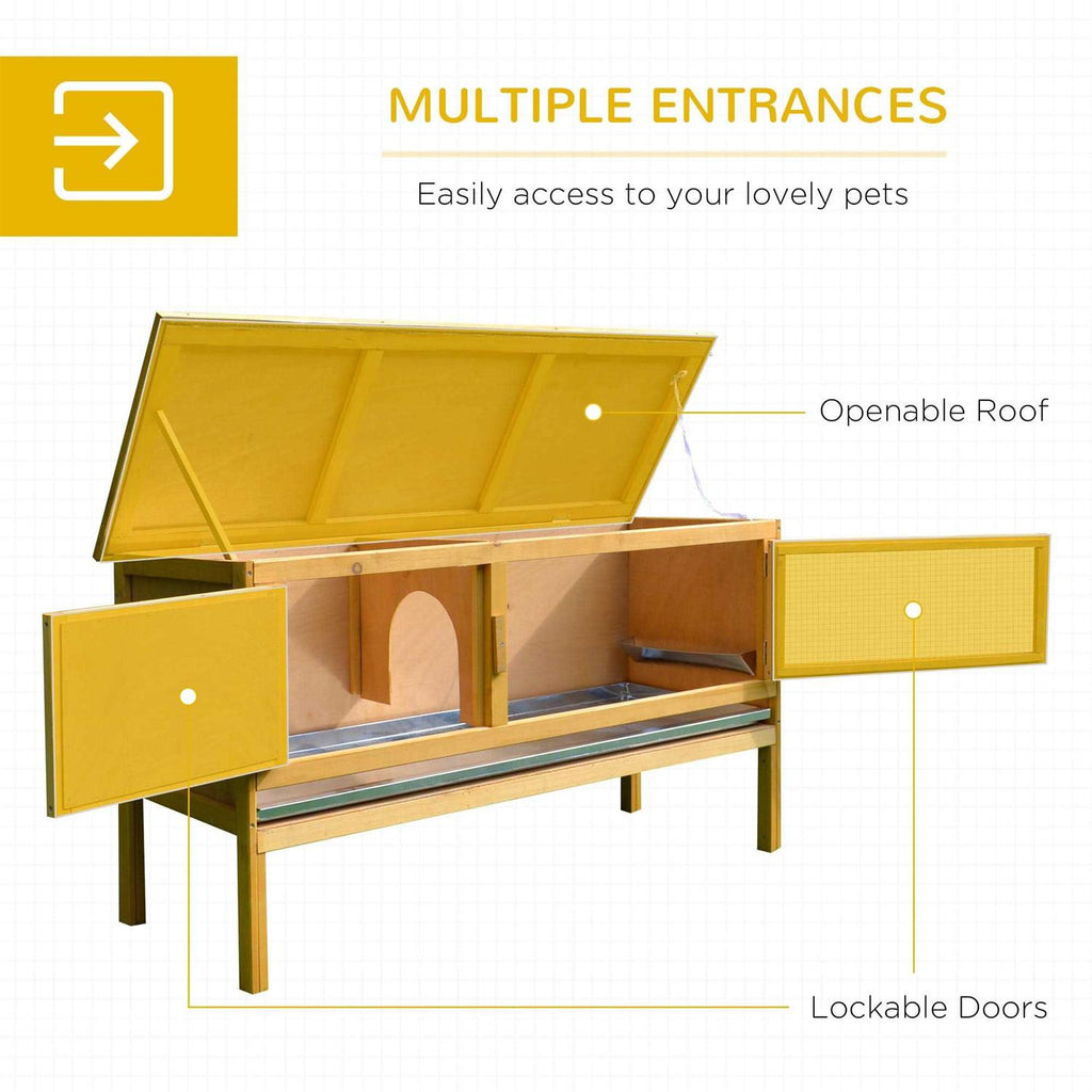 Wooden Rabbit Hutch Z382