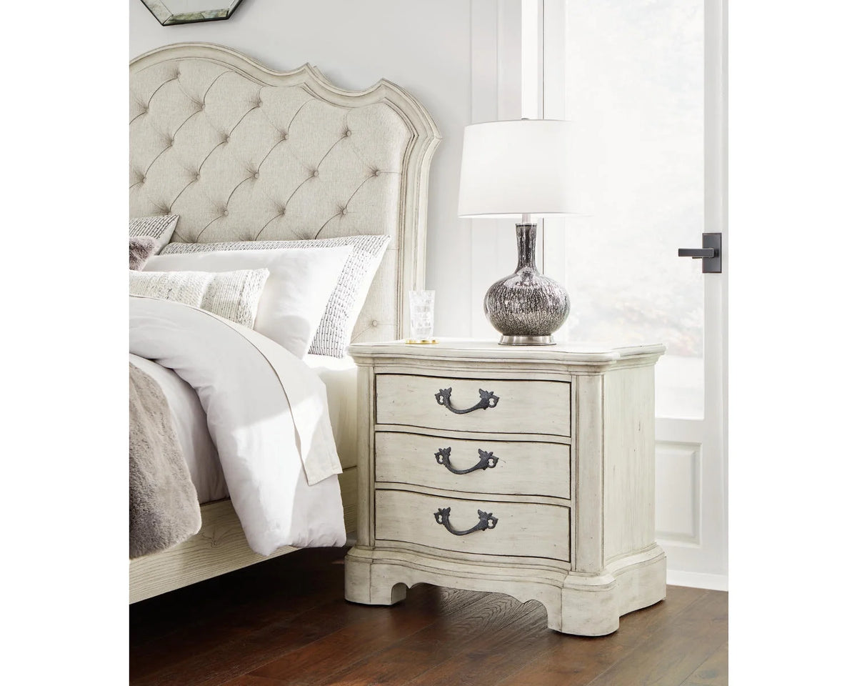 Antique White 3 Drawer Nightstand G315725