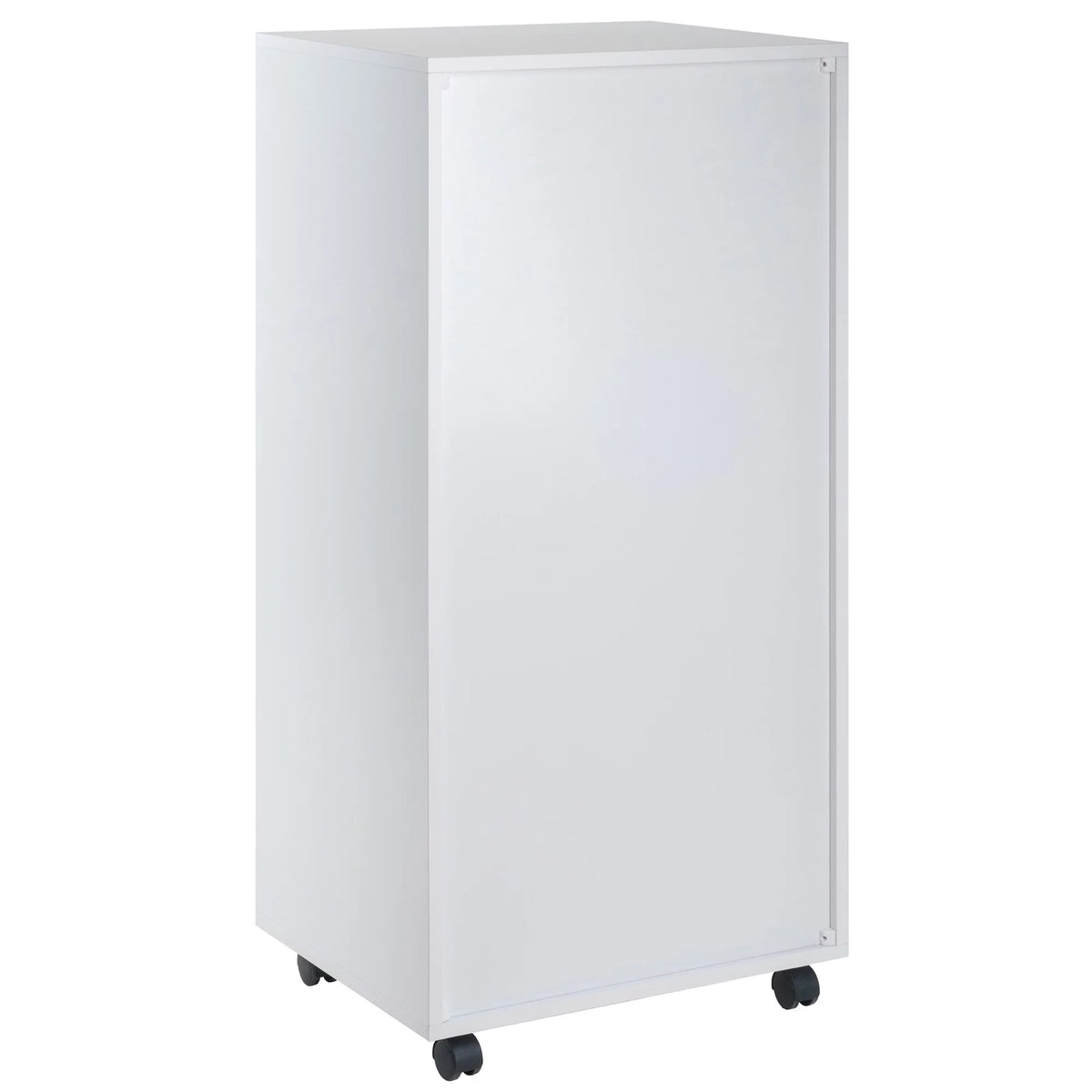 White 5 Drawer Rolling Wood Dresser X644623