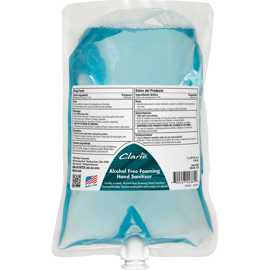 Alcohol Free Foaming Hand Sanitizer 33.8 fl oz X368