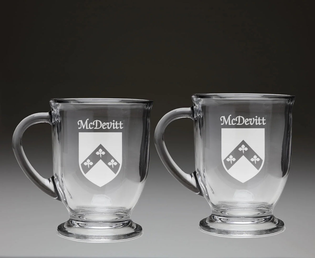 Glass Coffee Mugs Set of 2 Q383329