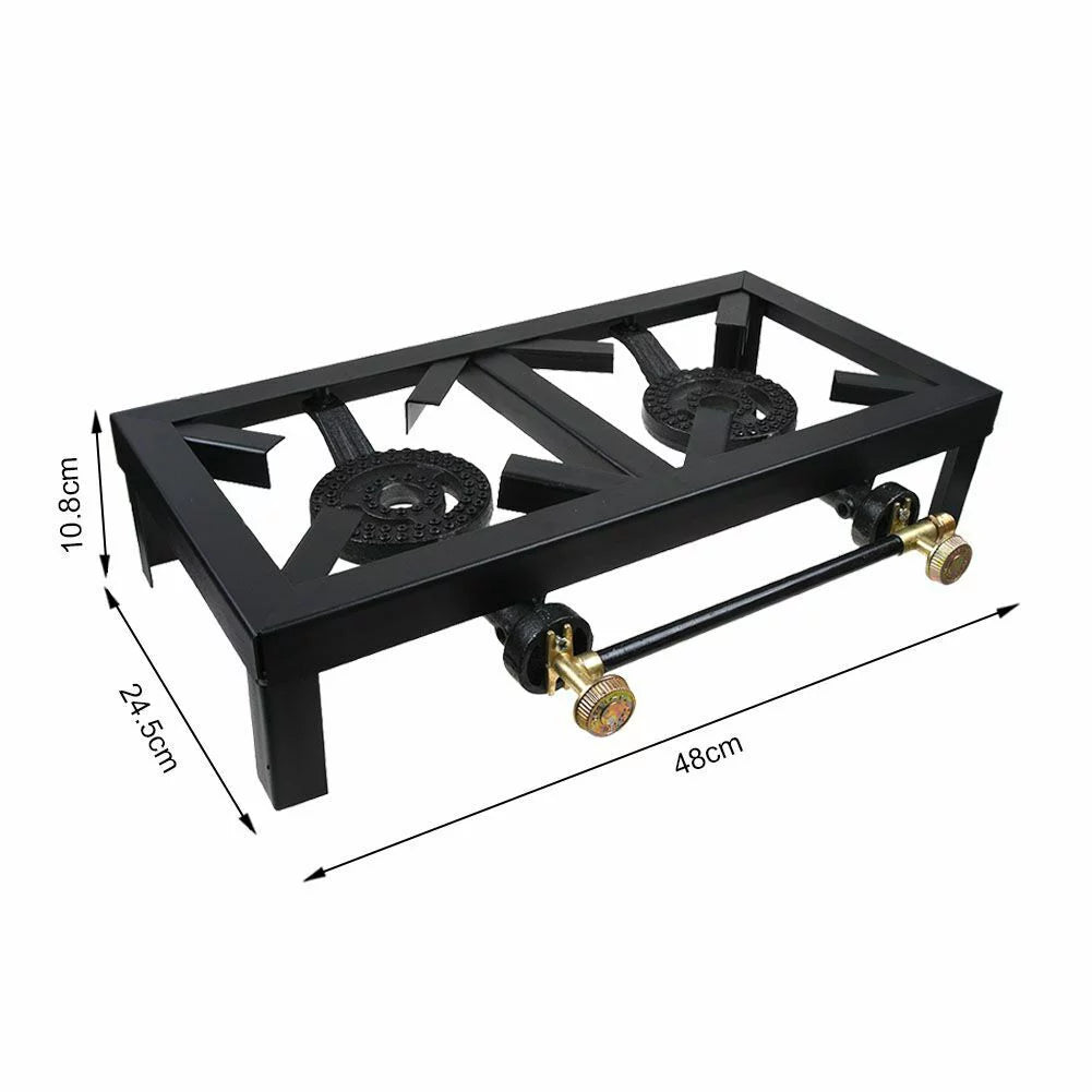 Portable Single/Double Burner Propane Gas Camp Stove Q507
