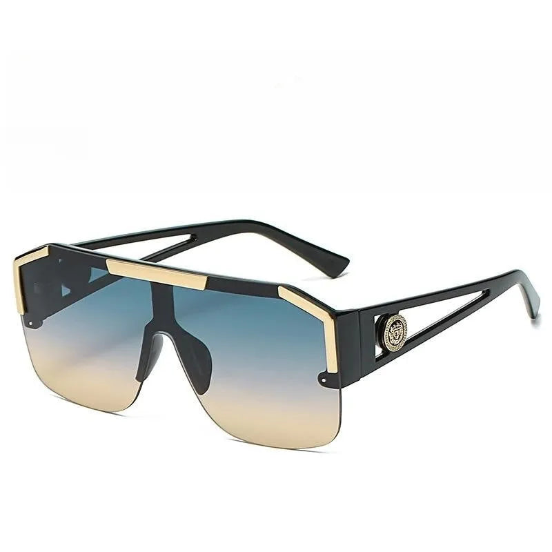 Hollowed-out One-piece Lens Sunglasses S788126