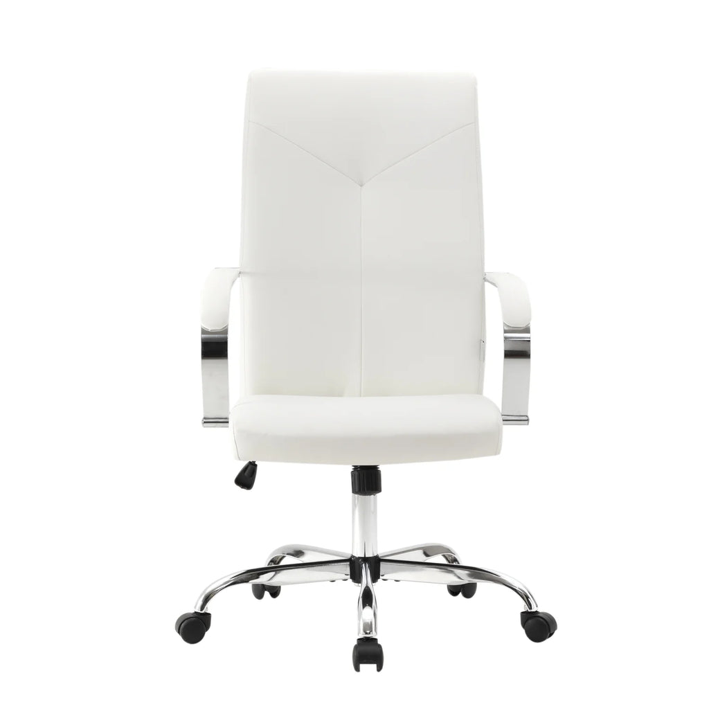 Adjustable Height Leather High-Back Office Chair with Tilt & 360 Degree Swivel O534