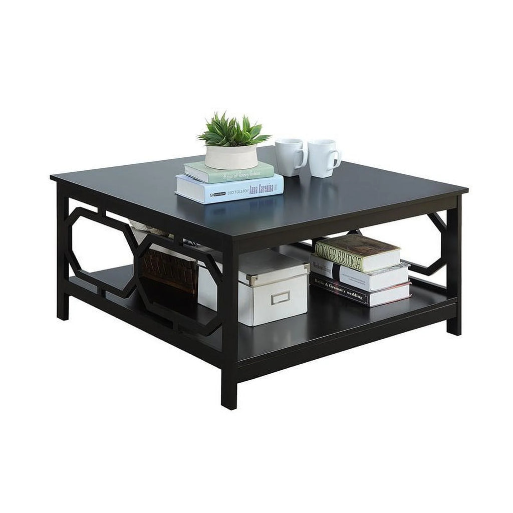 Black Wood Square Coffee Table G834288