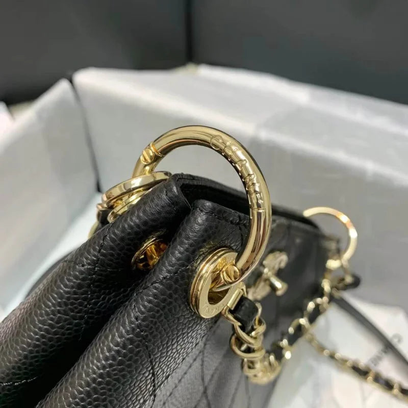 Grained Calfskin Small Hobo Bag P22974