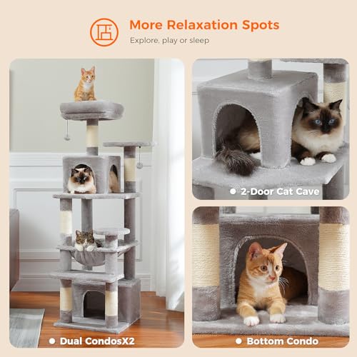 72 Inch Cat Tree and Tower with Scratching Posts E7584