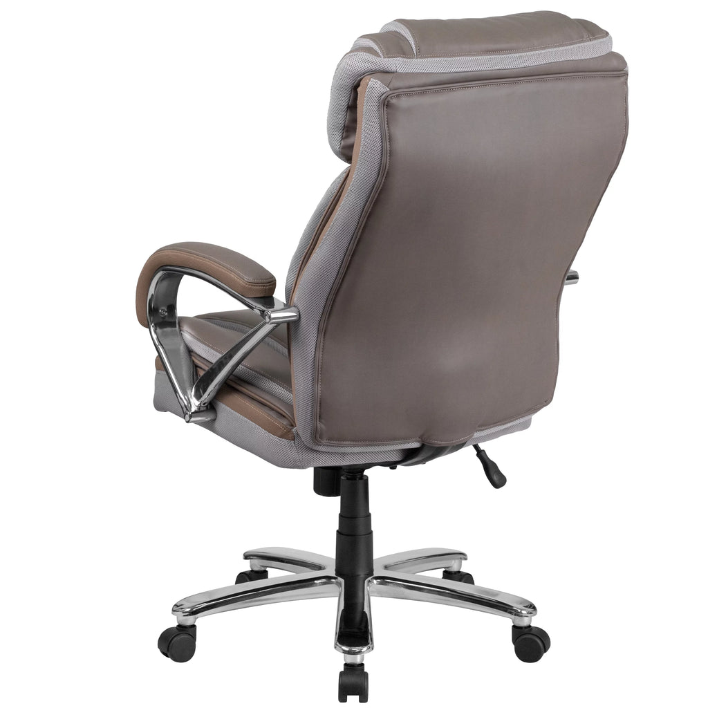 Taupe Ergonomic Office Chair with Extra Wide Seat X17377