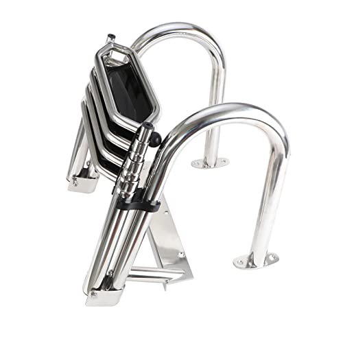Telescoping Boat Ladder with Hand Railings and Extra Wide Steps Y9588