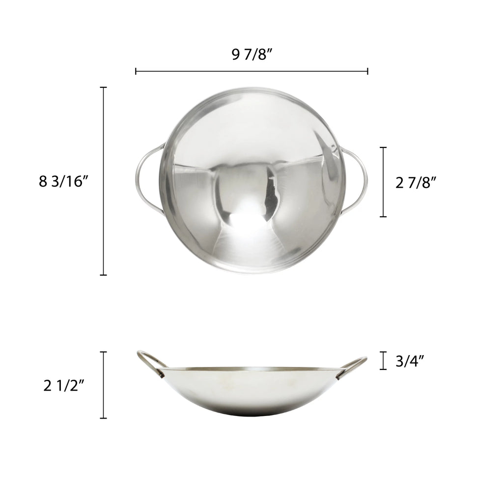 8" Stainless Steel Wok B631837