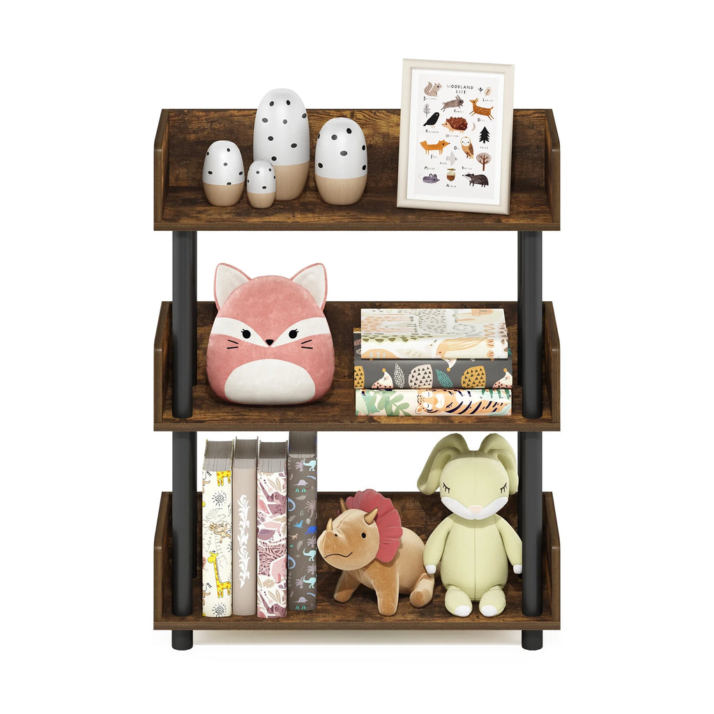 3-Tier Freestanding Display Rack Bookshelf Z26350