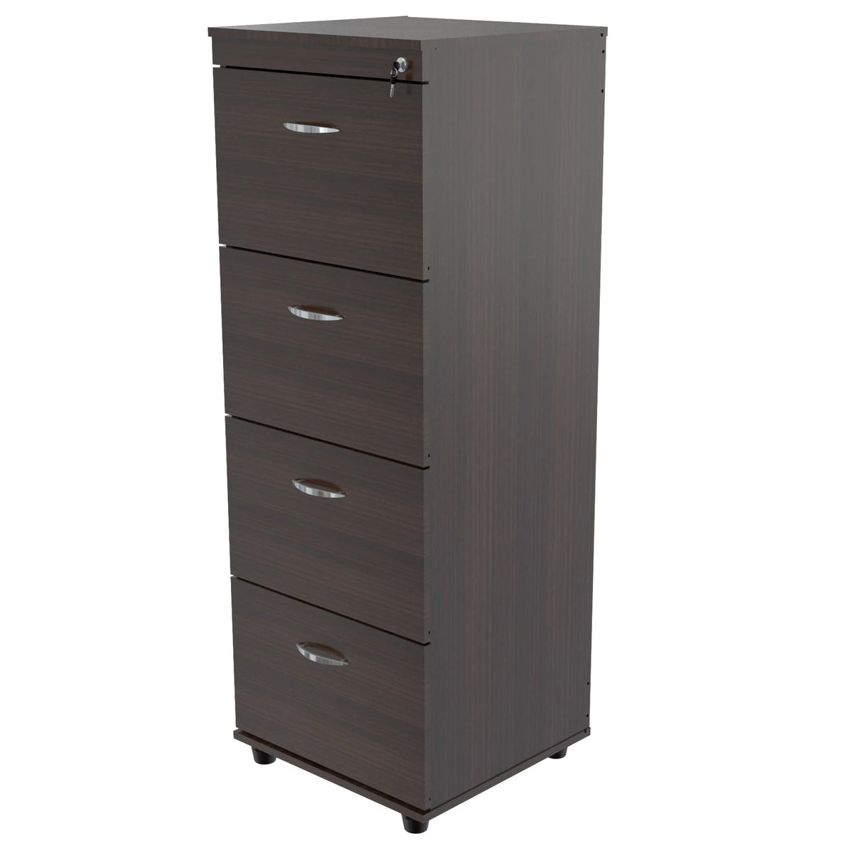 52-inch Espresso 4 Drawer File Cabinet R8681