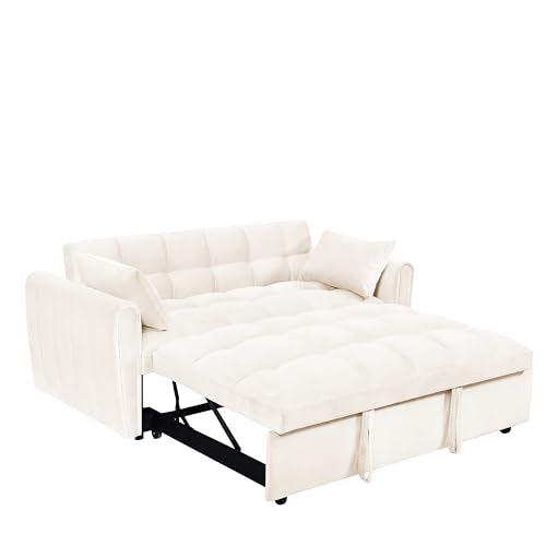 Dark Gray Velvet 3 in 1 Sleeper Sofa Bed G4645