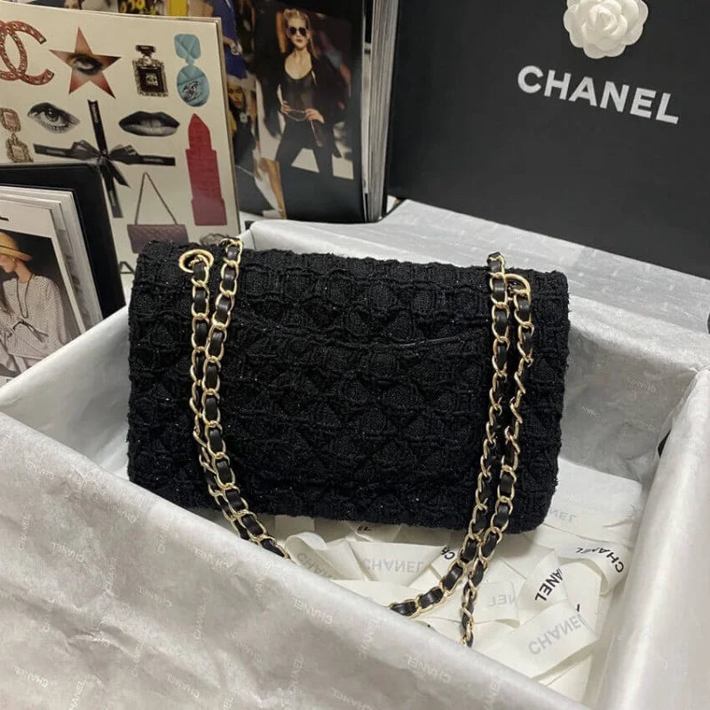 Black Tweed Bag H995