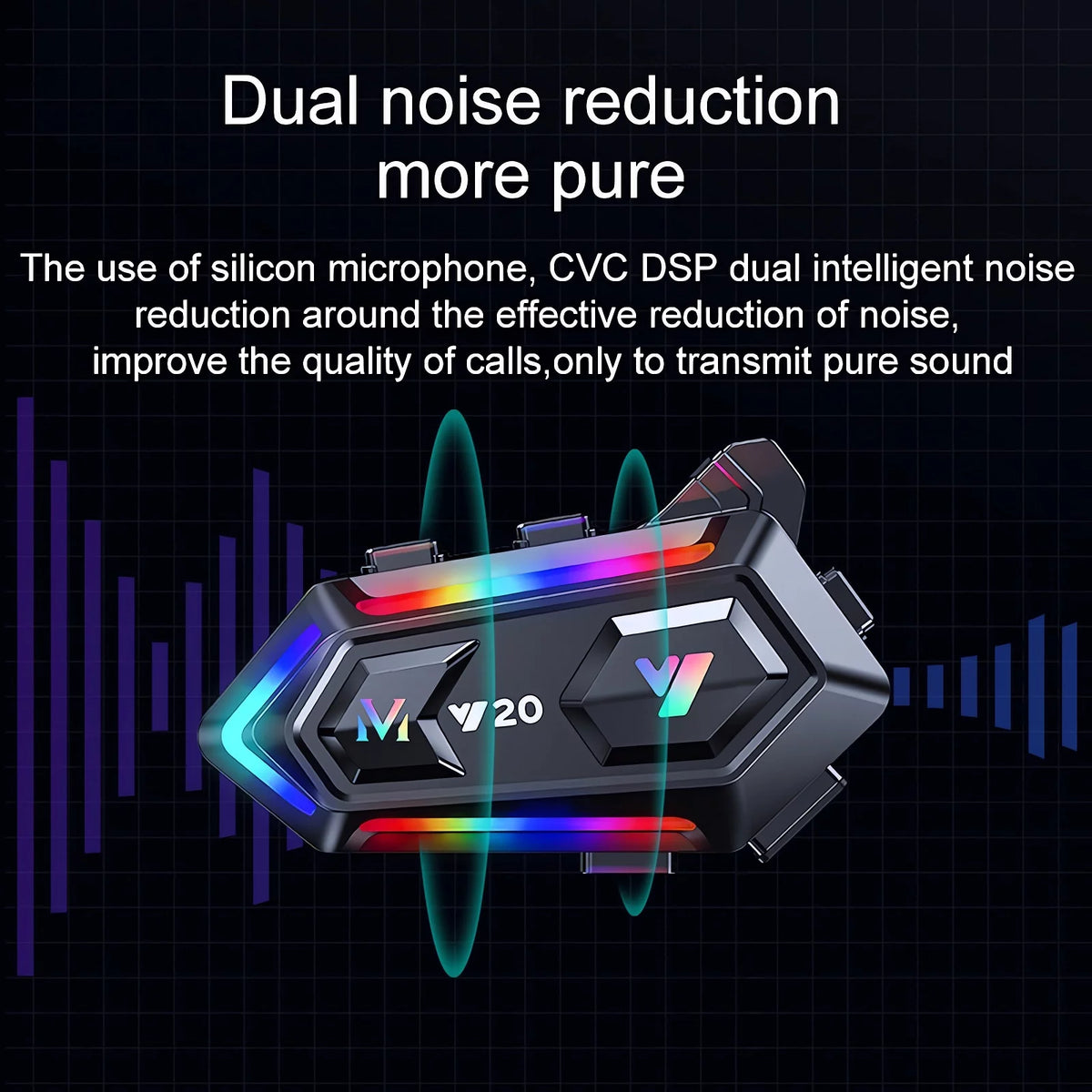 Motorcycle Helmet Headset Wireless Bluetooth 5.3 N884
