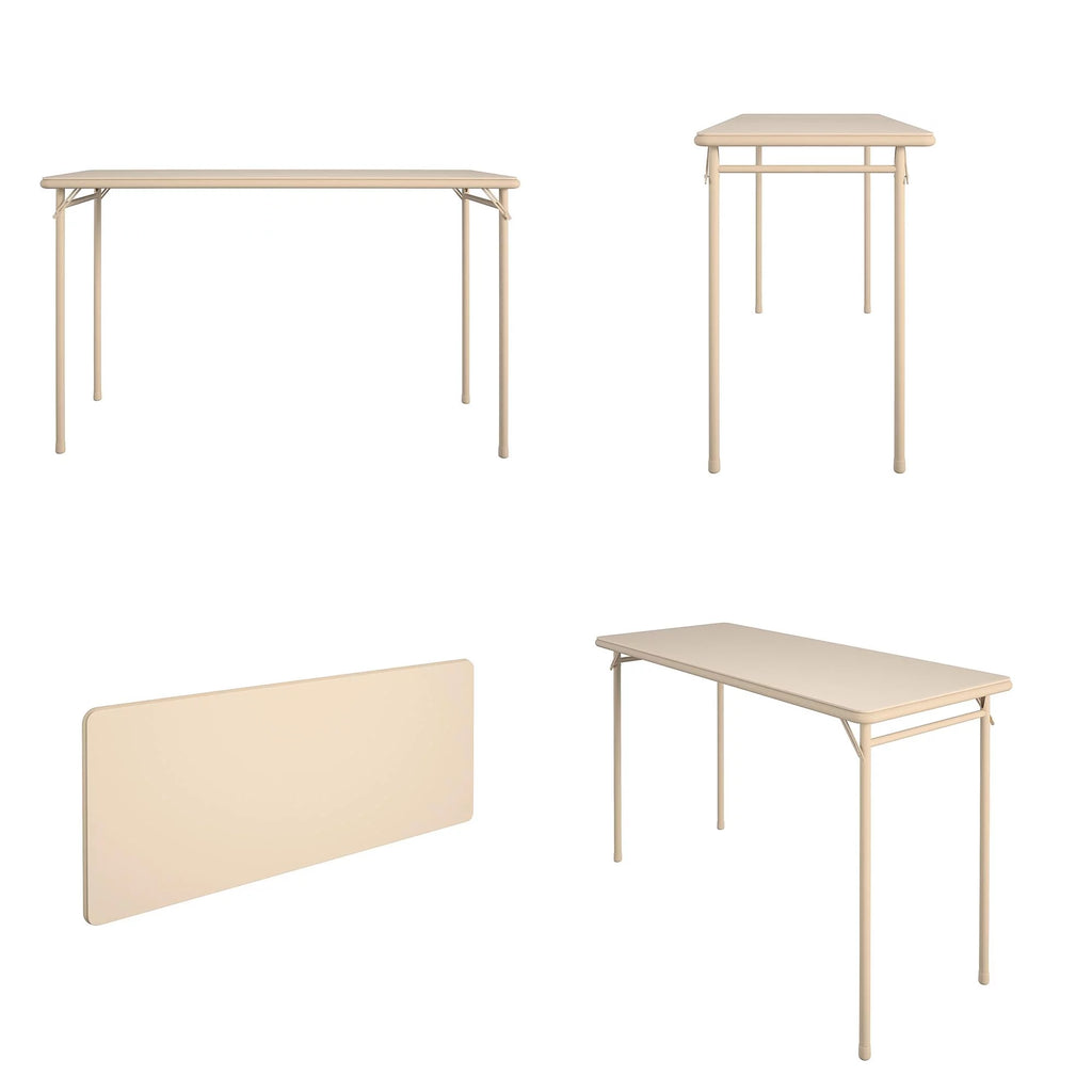 Vinyl Upholstered Steel Frame Folding Table G922