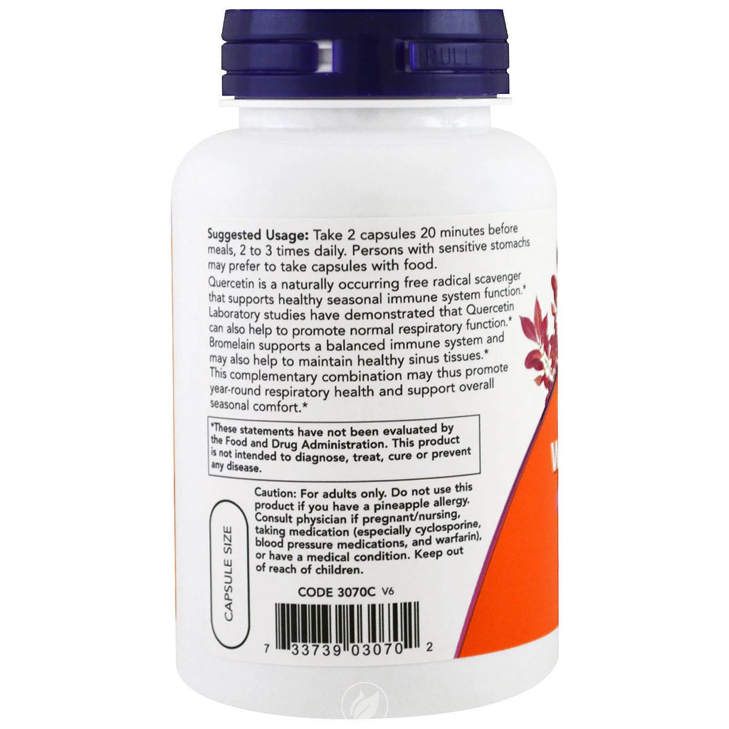 Quercetin with Bromelain 120 Veggie Caps I27193