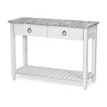 30 x 42 x 14 in. Gray & White Console Table P297