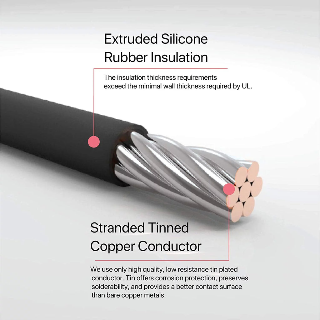 18 Gauge White Silicone Wire 50 Ft K7650