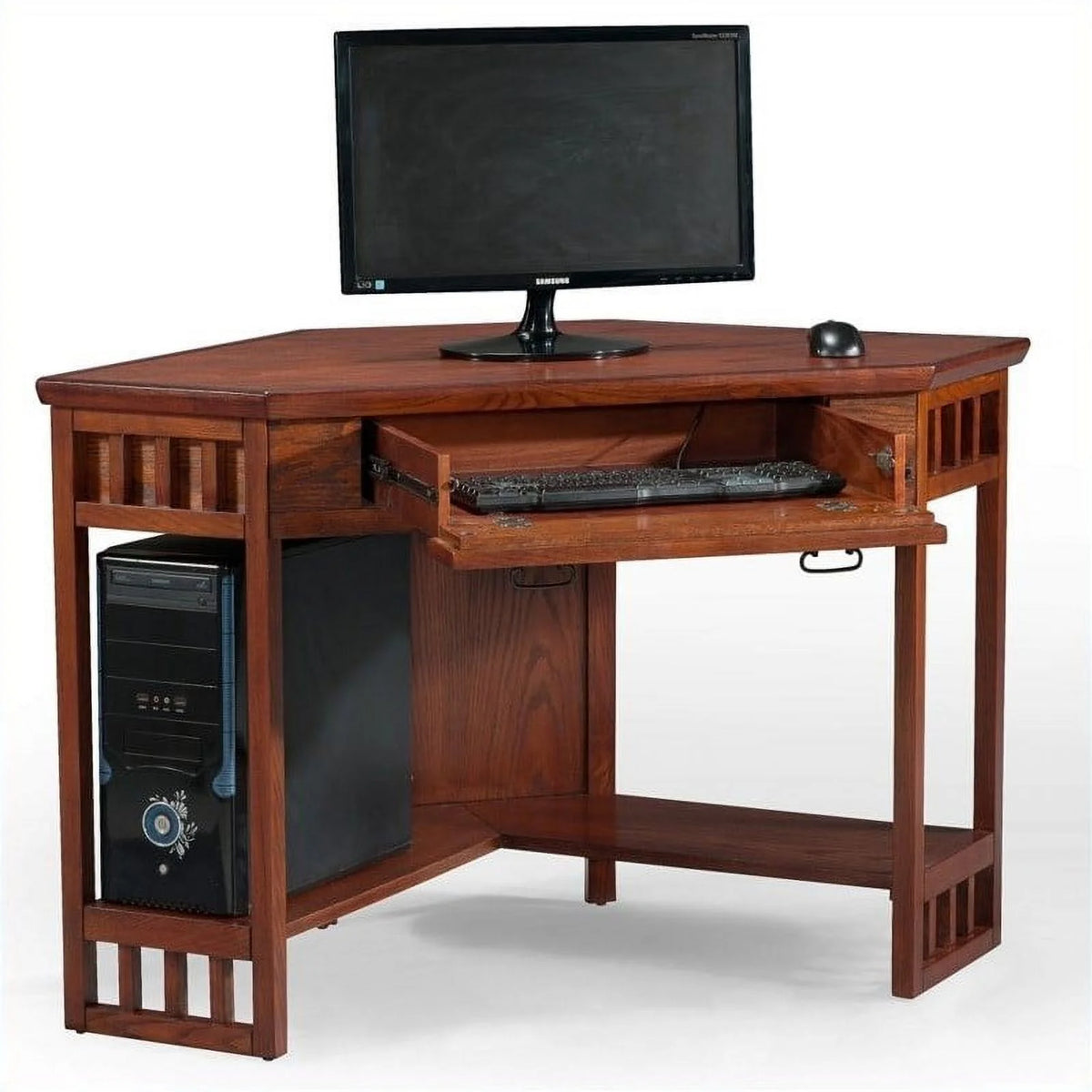 2-Piece Corner Computer Desk and Office Chair Set X887101