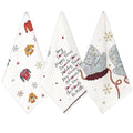 Christmas Tea Towels Set of 3 Cotton Dishcloths E4250