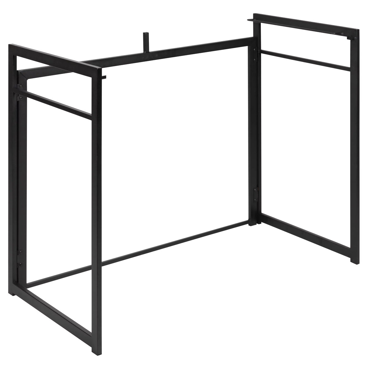 Folding Computer Desk with Wood Grain Finish and Metal Frame W899