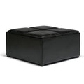 Coffee Table Storage Ottoman with 4 Serving Trays D3730