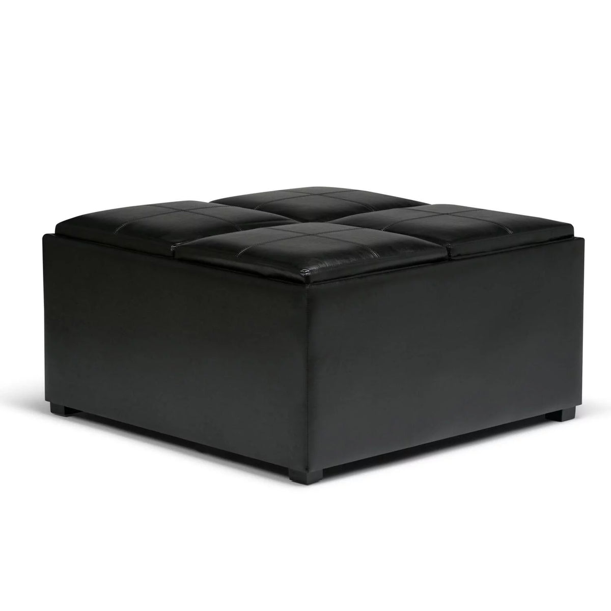 Coffee Table Storage Ottoman with 4 Serving Trays D3730