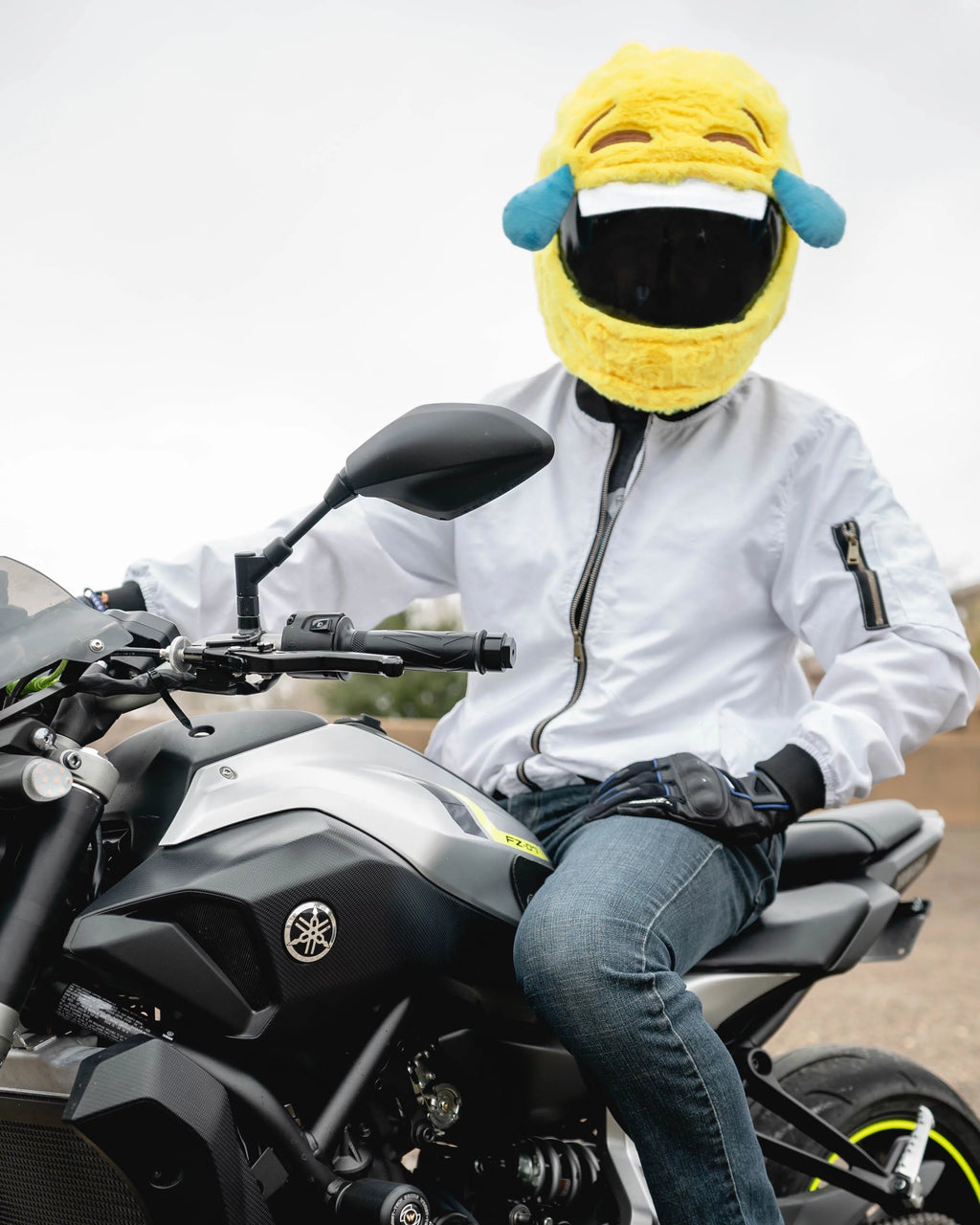 Yellow Full Face Motorcycle Helmet Cover D72895