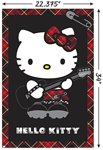 Hello Kitty Punk Red Wall Poster S71708