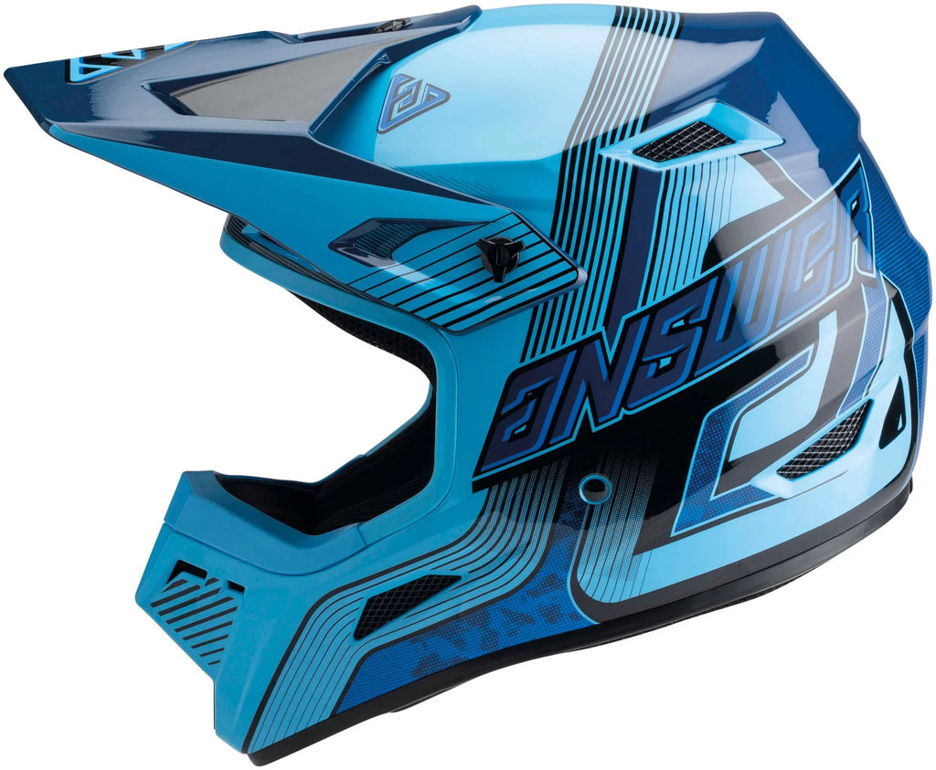 Youth MX Offroad Helmet Blue/Dark Blue MD I705