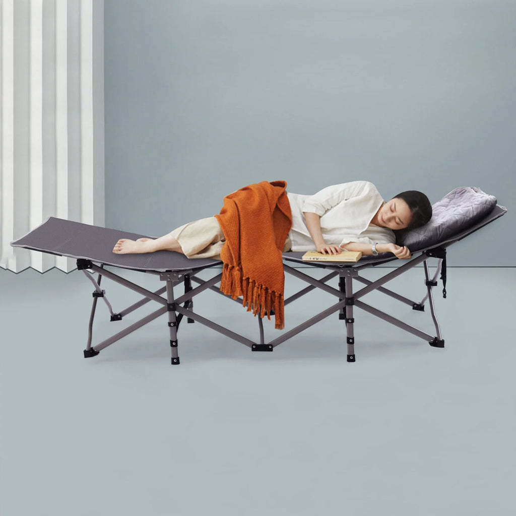 Portable Single Folding Bed with Mattress H20156