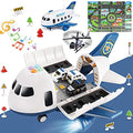 Airplane Toy with Fire Truck Cars and Play Mat S338