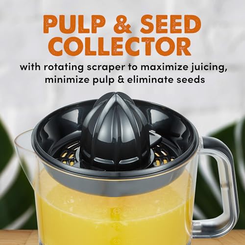 BPA-Free Electric Citrus Juicer 24oz Black/Stainless Steel T92216