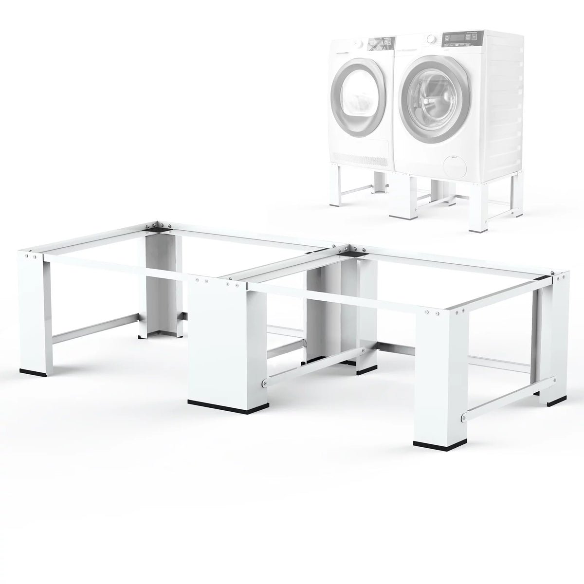 White 2-in-1 Laundry Pedestal B60097