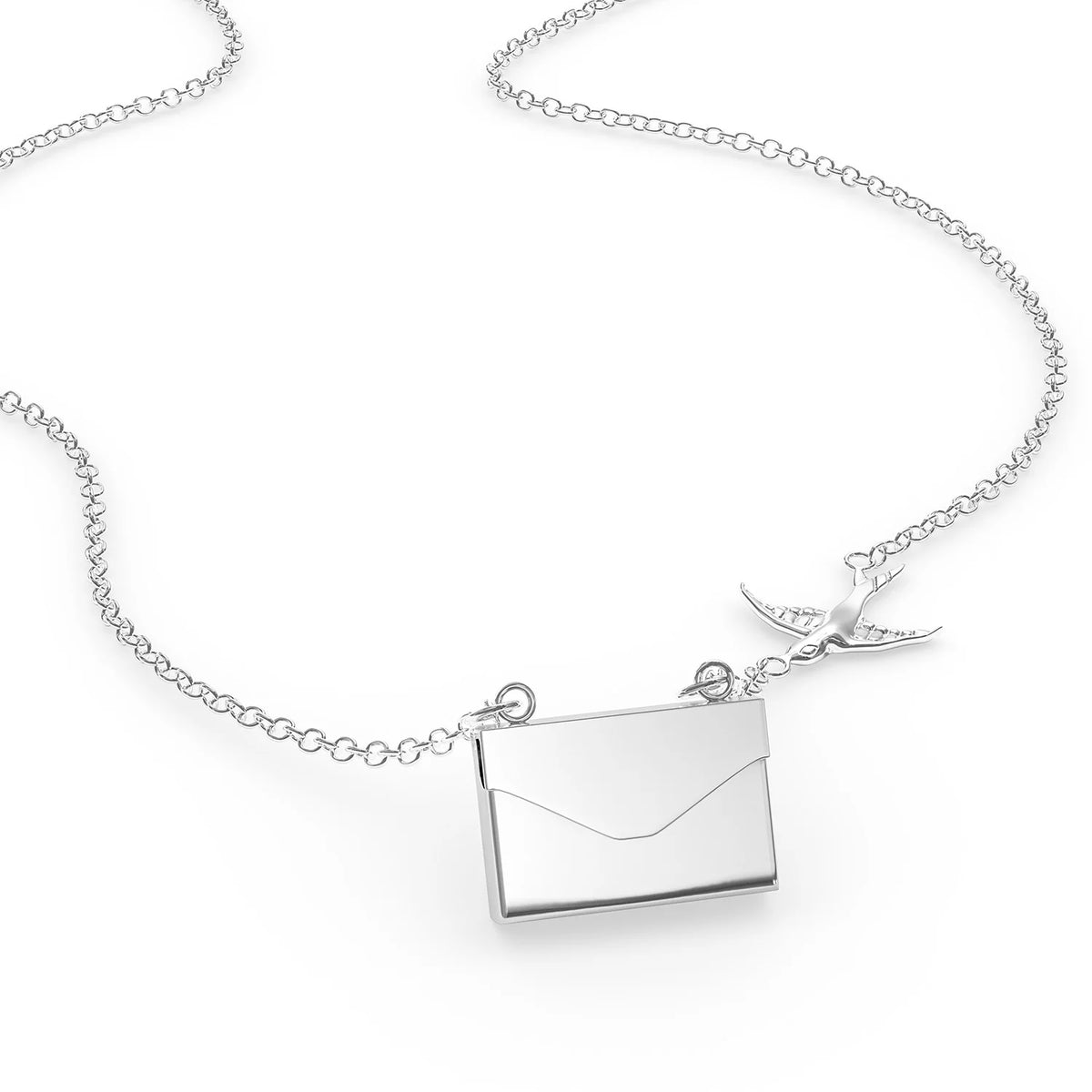 Silver Locket Necklace W11335